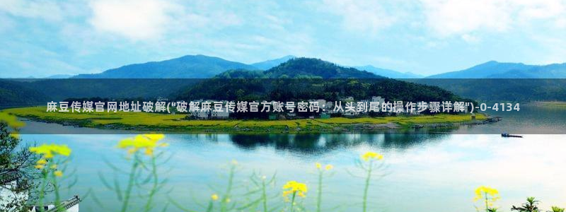 麻豆观看指南